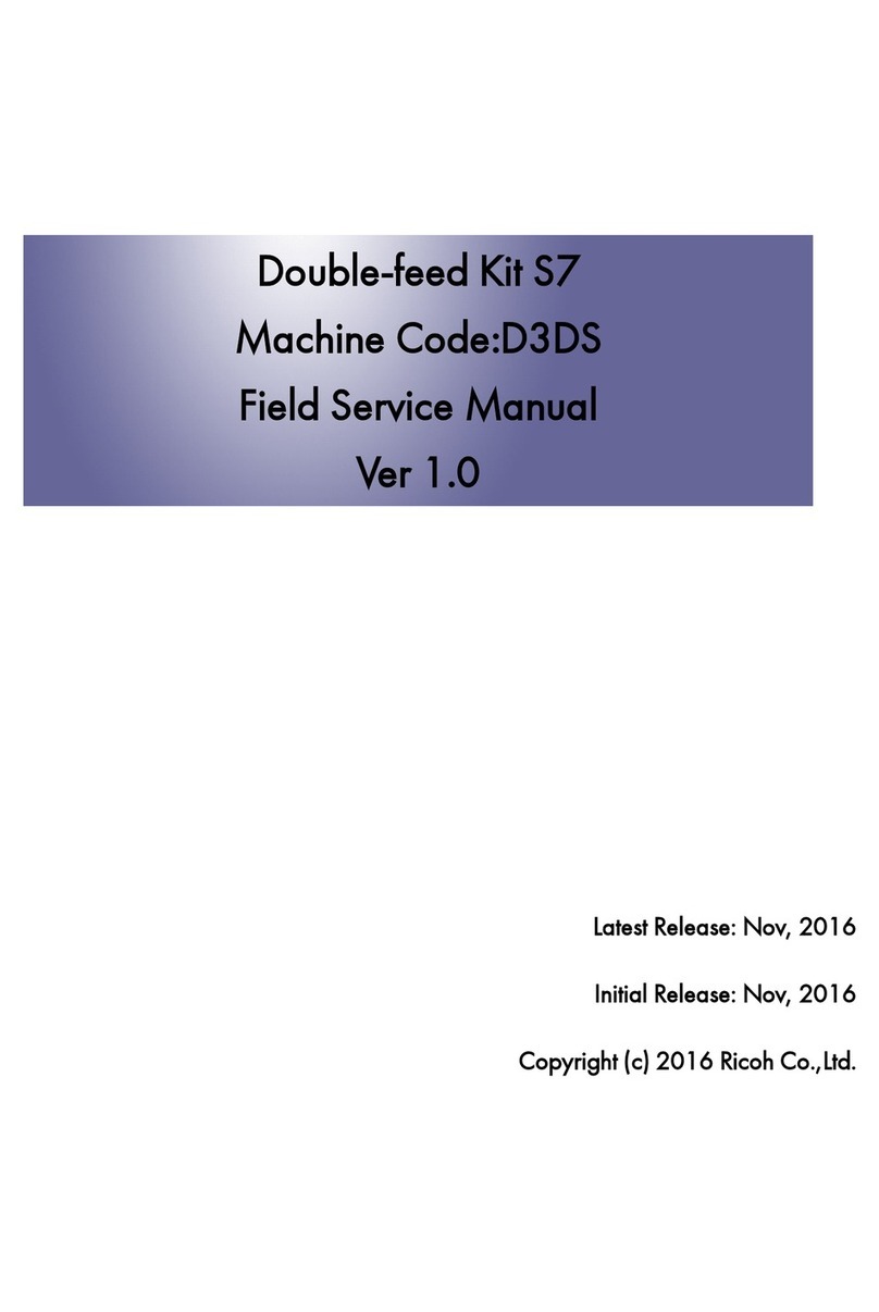 Ricoh S7 D3DS Field service manual