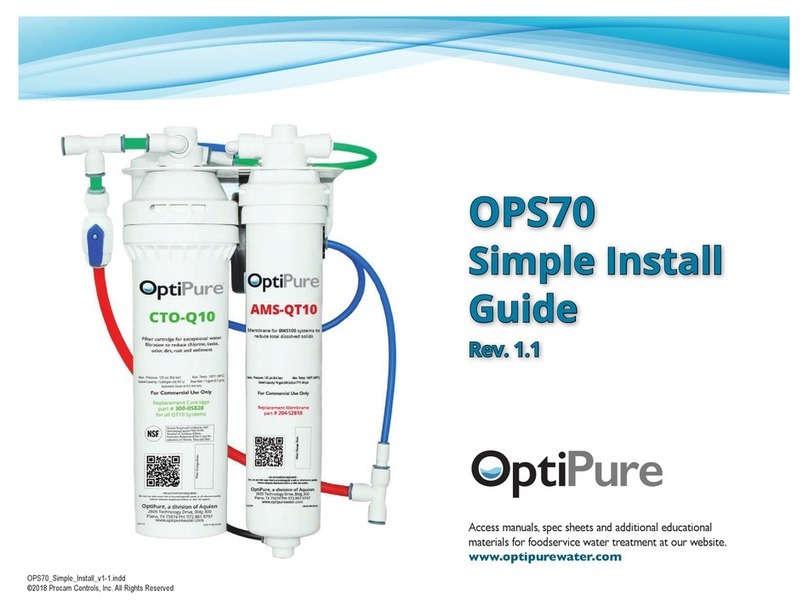 OptiPure OPS70 User manual