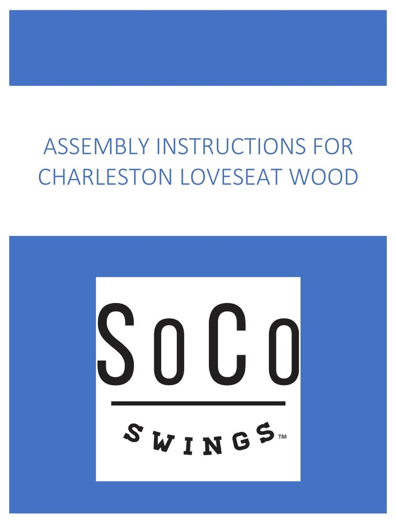 SOCO CHARLESTON LOVESEAT WOOD User manual