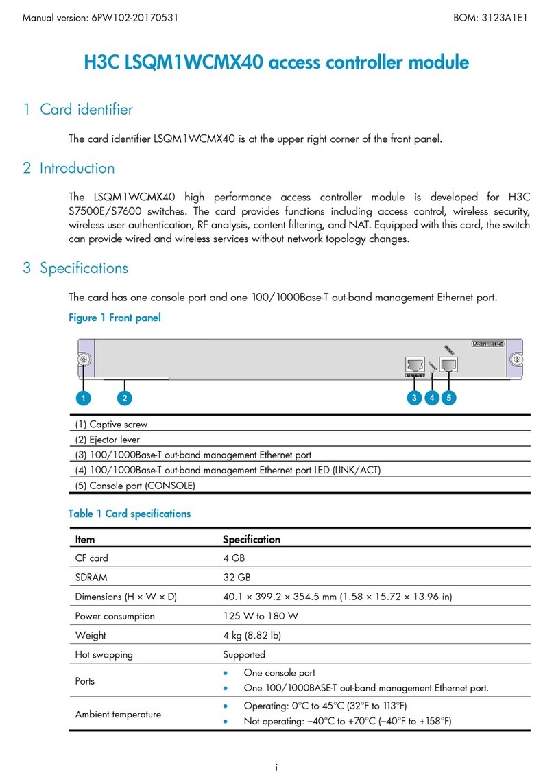 H3C LSQM1WCMX40 manual