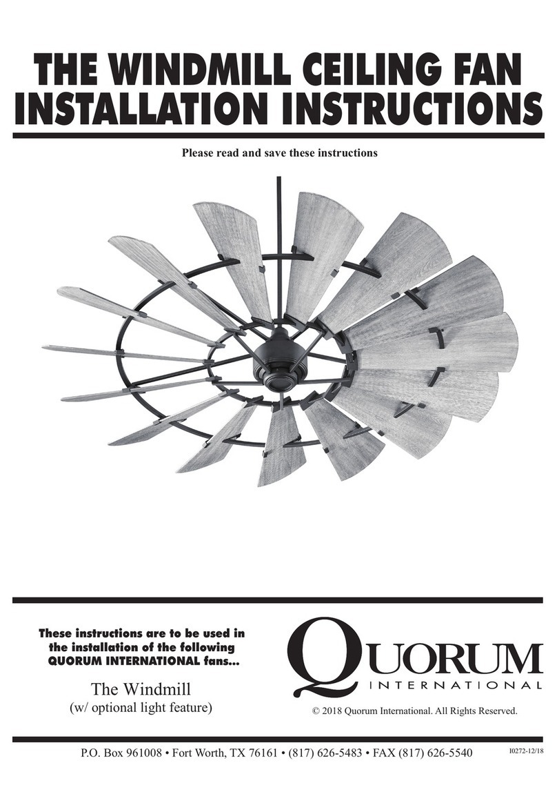 Quorum Windmill 96015 Series User manual