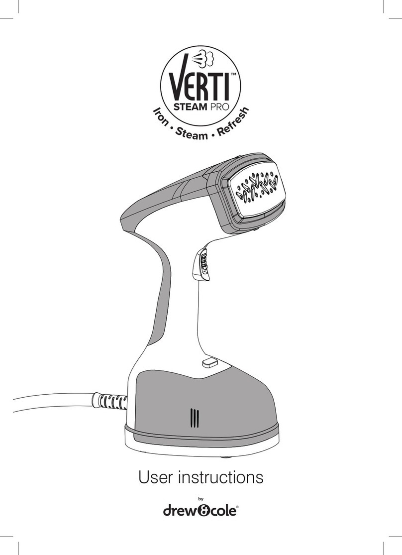 Drew & Cole VERTI STEAM PRO User instructions
