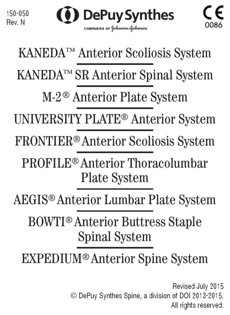 Johnson & Johnson DePuy Synthes Kaneda User manual Johnson & Johnson DePuy Synthes Kaneda User manual