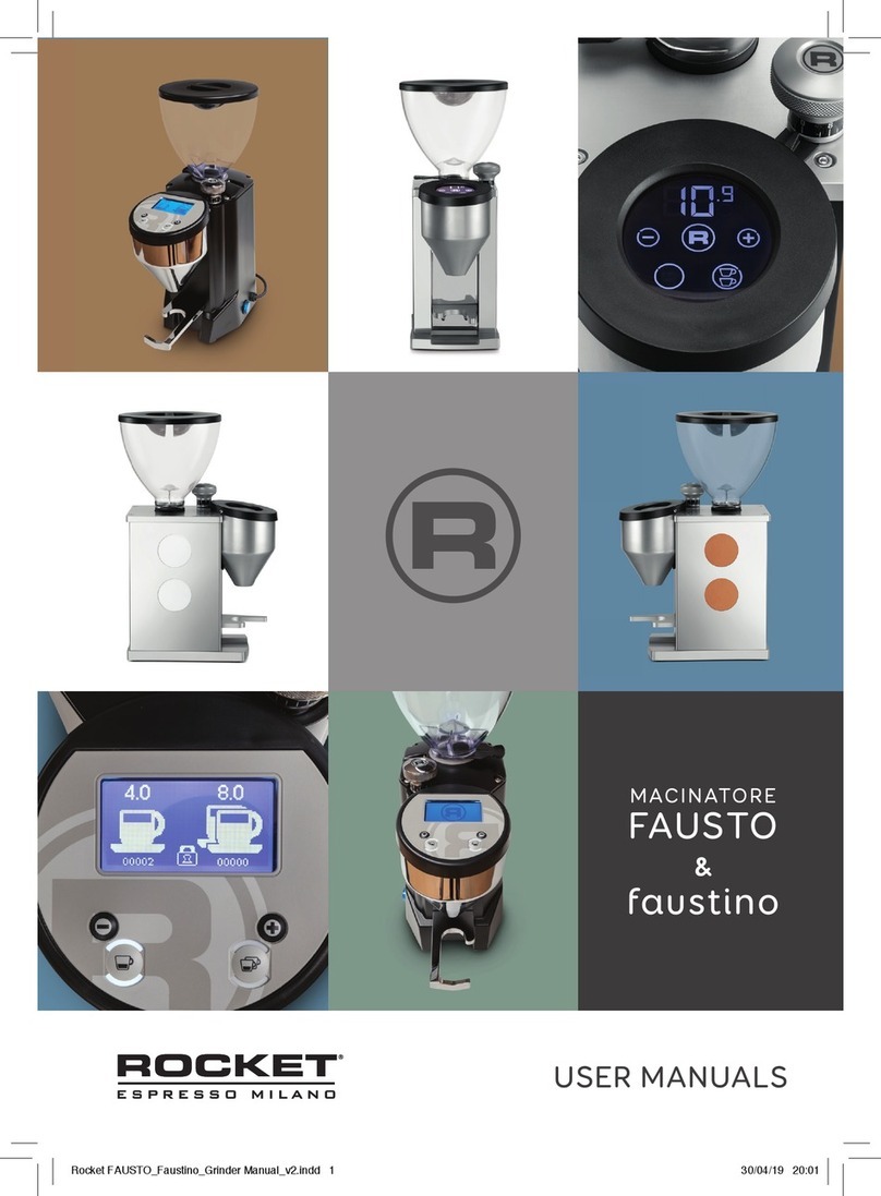 Rocket Espresso Conti Valerio FAUSTO RT65E User manuals Rocket Espresso Conti Valerio FAUSTO RT65E User manuals