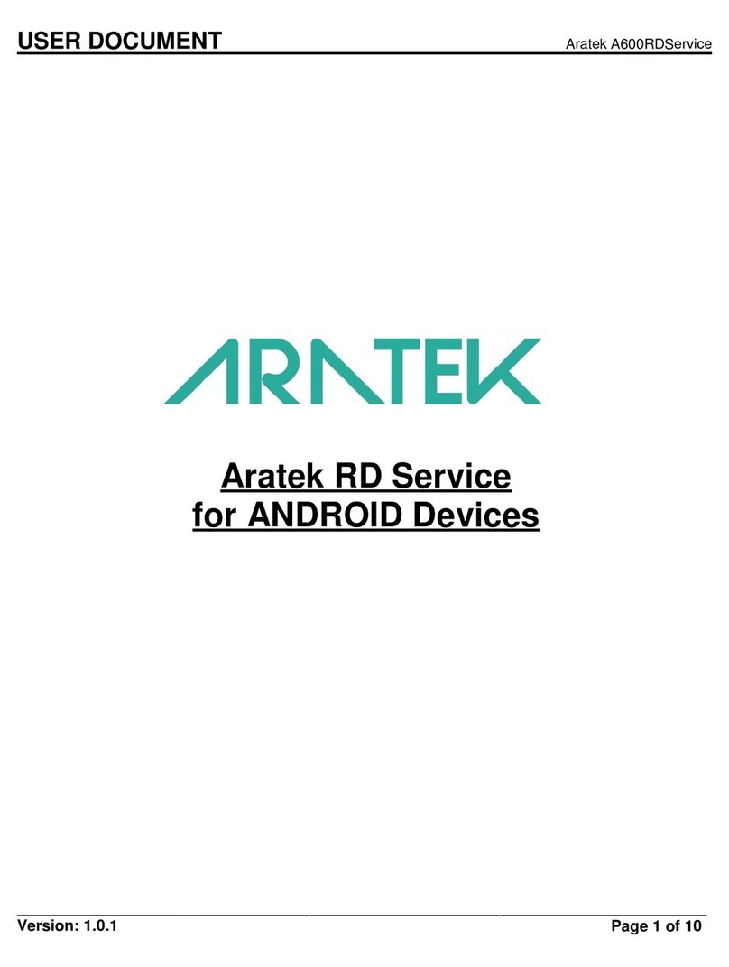 Aratek A600 Operator's manual