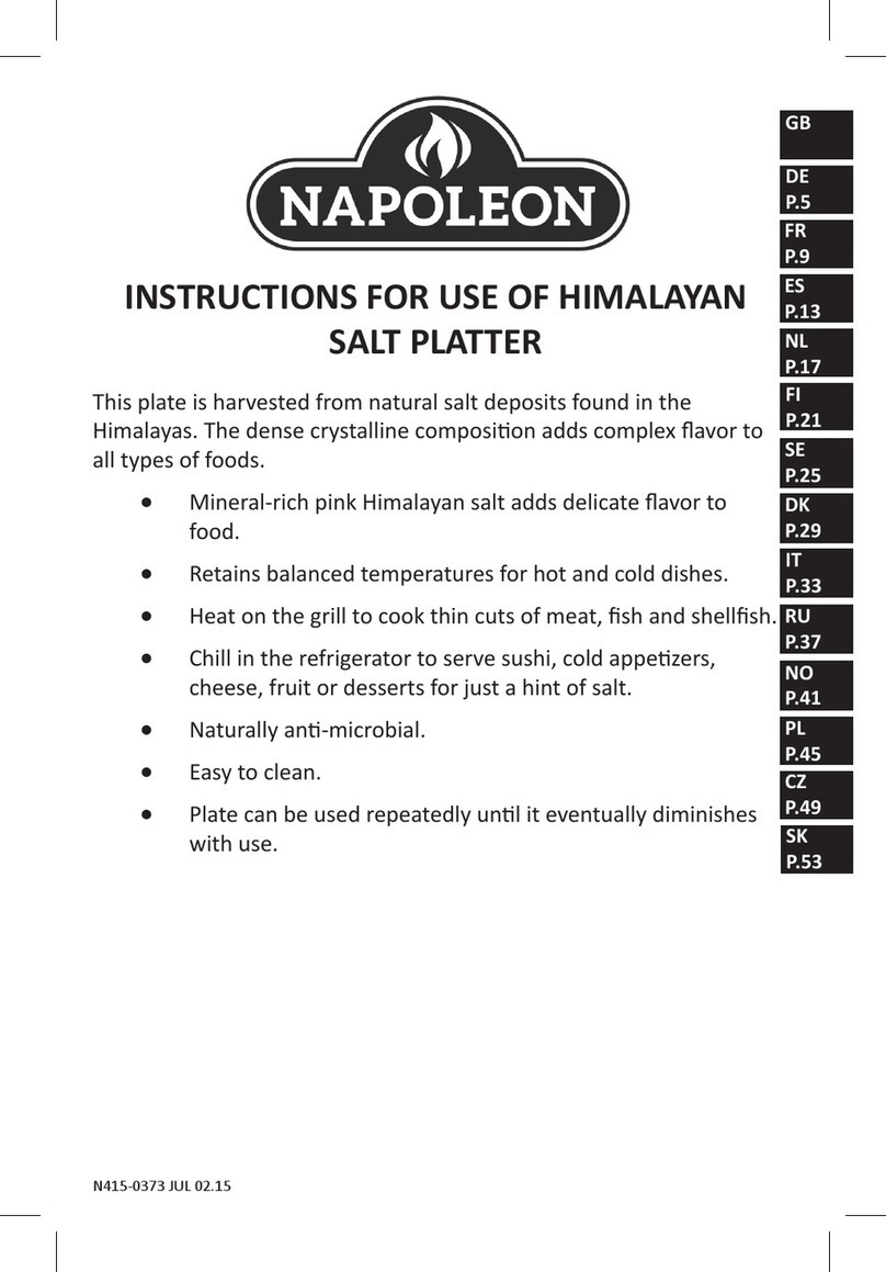 Napoleon 70025 Instructions for use