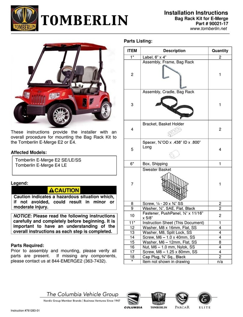 Tomberlin 90021-17 installation instructions