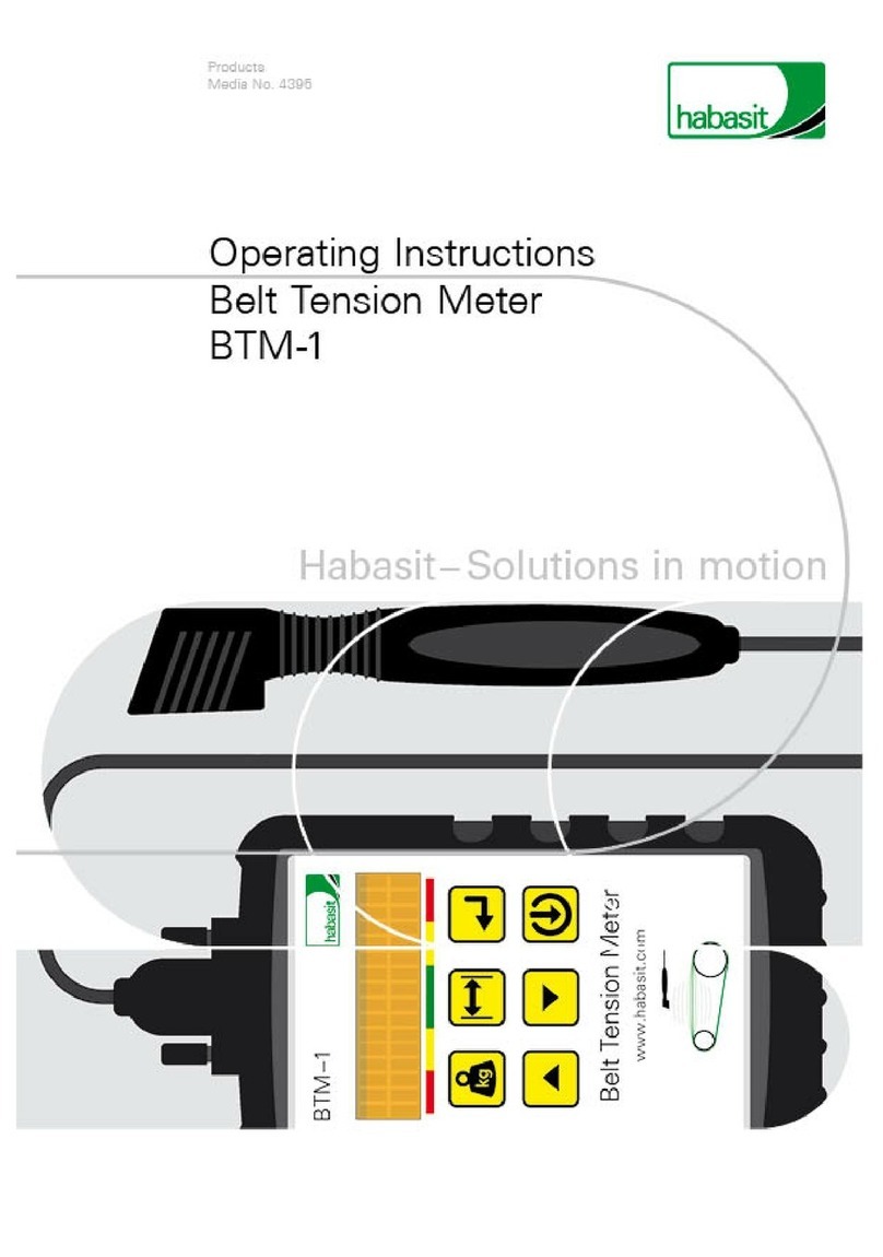 Habasit BTM-1 operating instructions