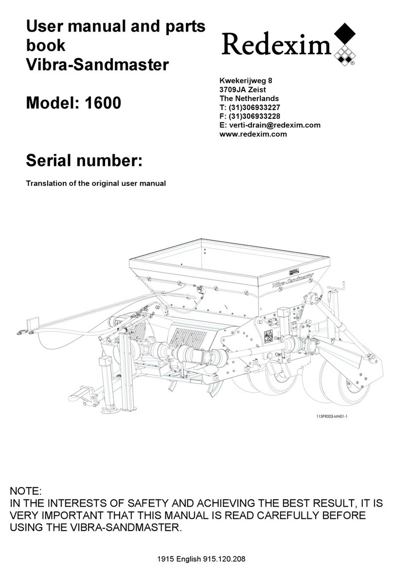 Redexim Vibra-Sandmaster 1600 User manual