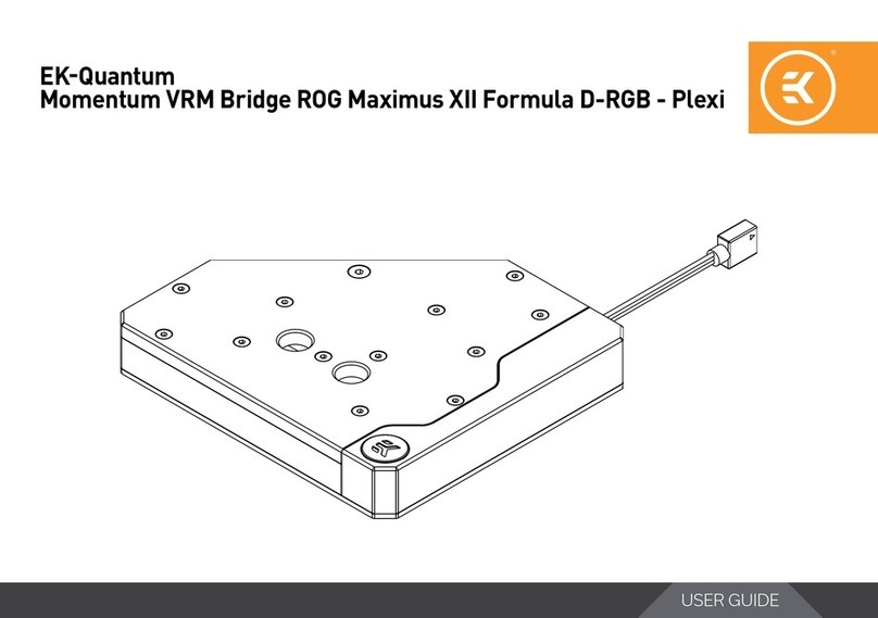 ekwb EK-Quantum Momentum VRM Bridge ROG Maximus XII Formula D-RGB -... User manual