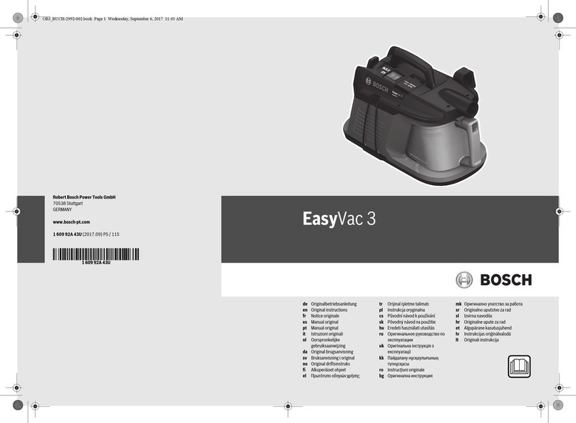 Bosch EasyVac 3 Original instructions