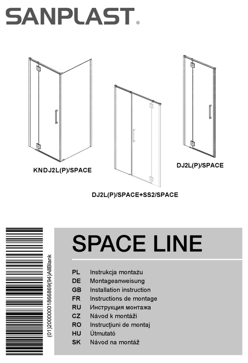 SANPLAST SPACE Series Installation instruction