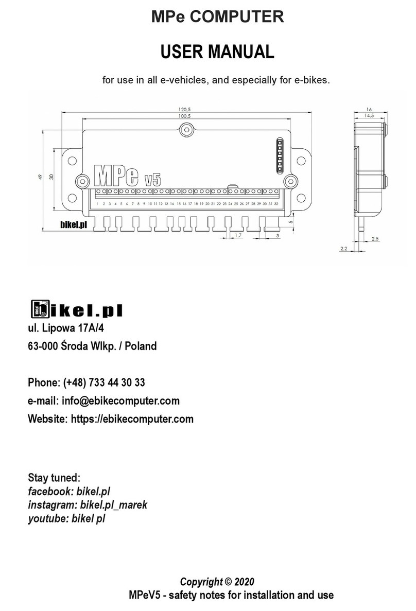 bikel MPe V5 user manual