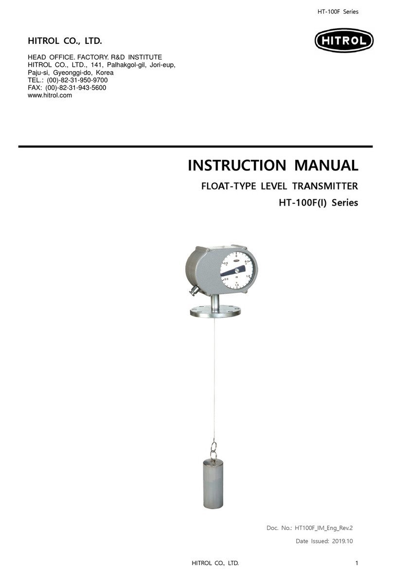 HITROL HT-100F Series instruction manual