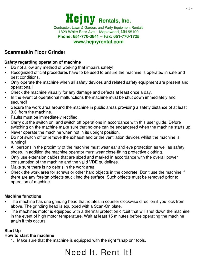 SCANMASKIN Scan Combiflex 330 User manual