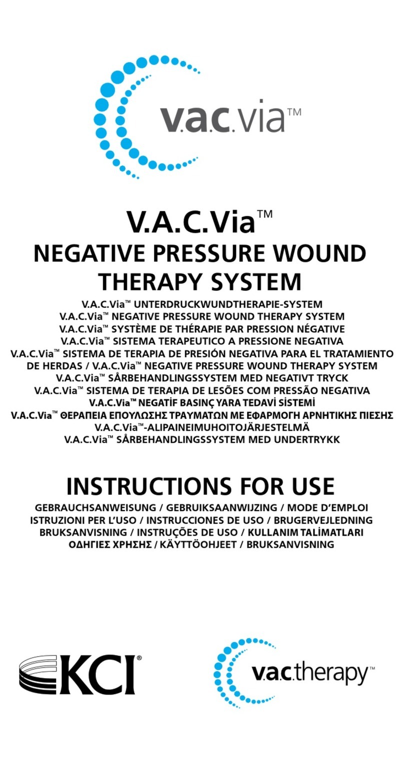 KCI V.A.C.Via v.a.c.therapy Negative Pressure Wound Therapy... User manual