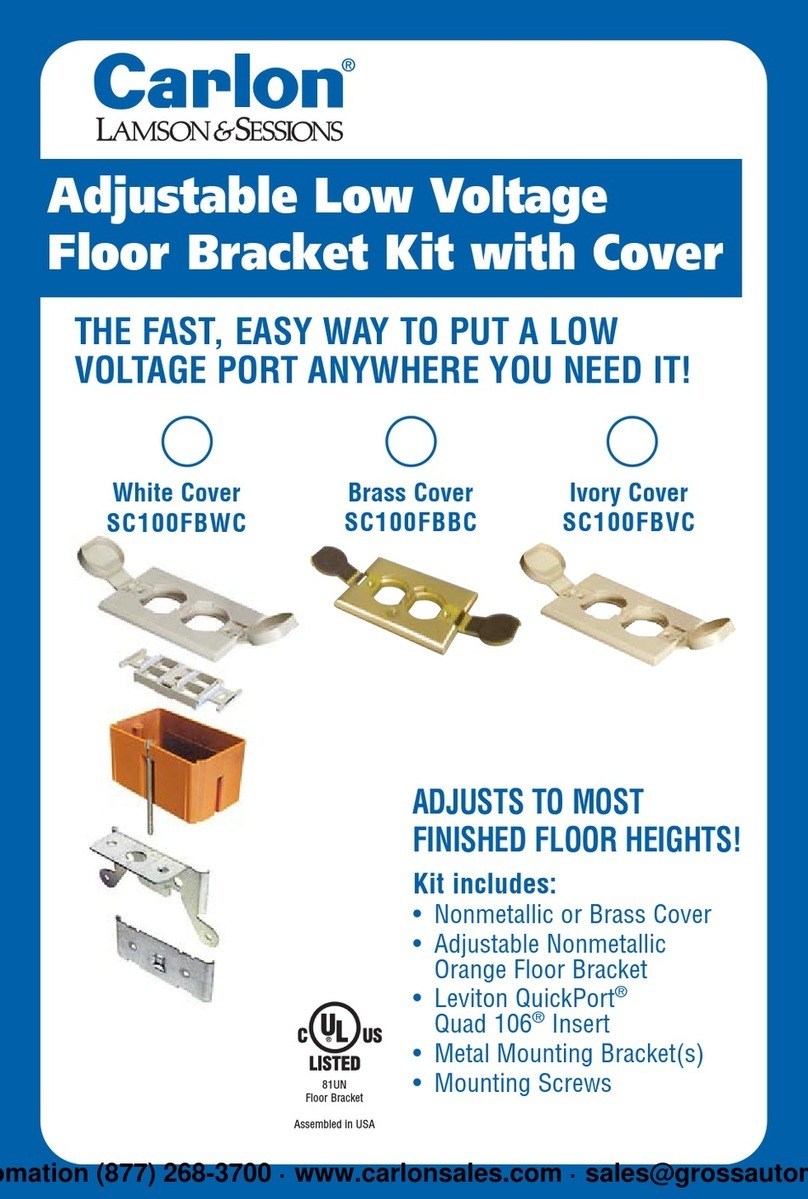 Carlon SC100FBWC installation instructions
