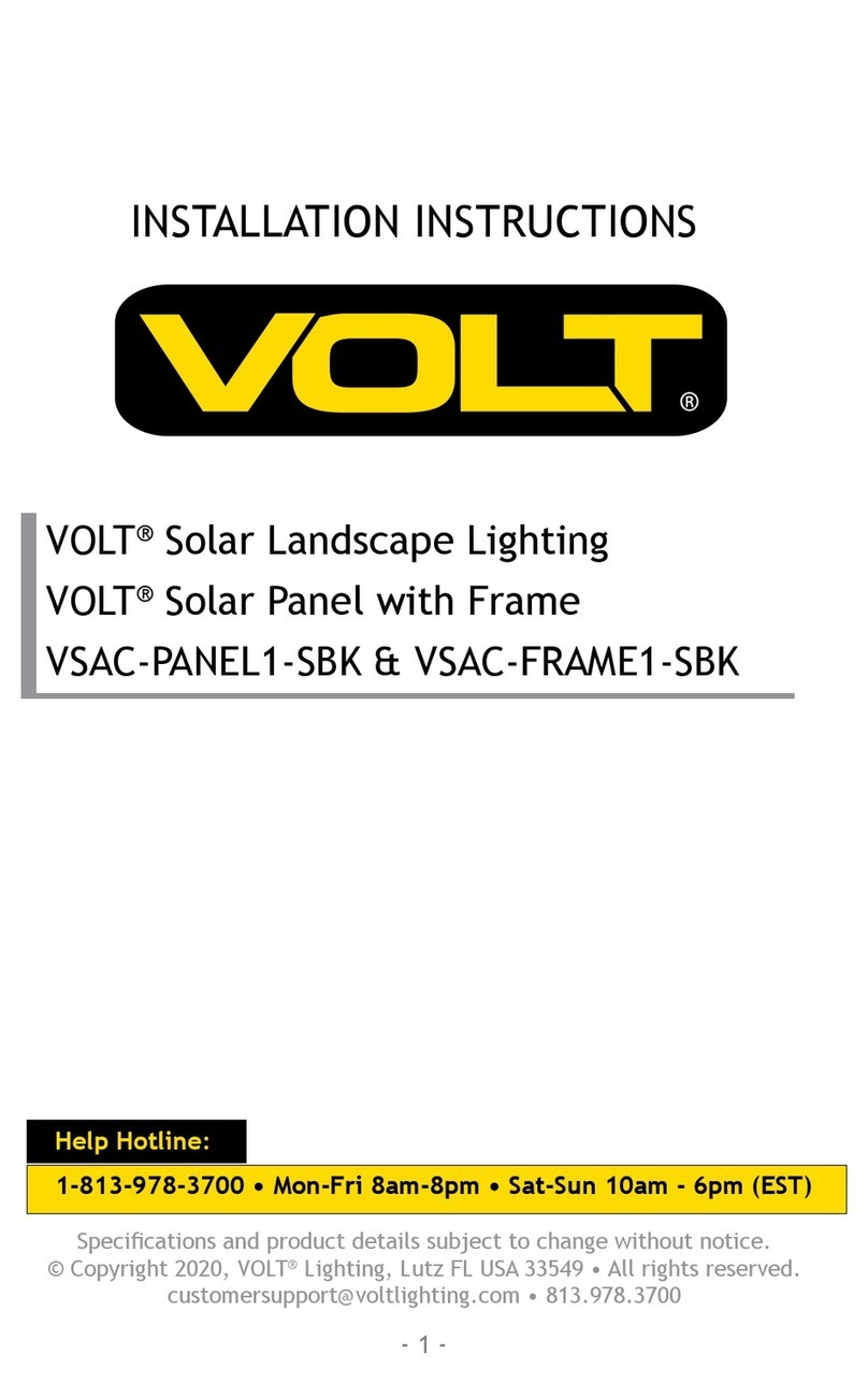 Volt VSAC-PANEL1-SBK User manual