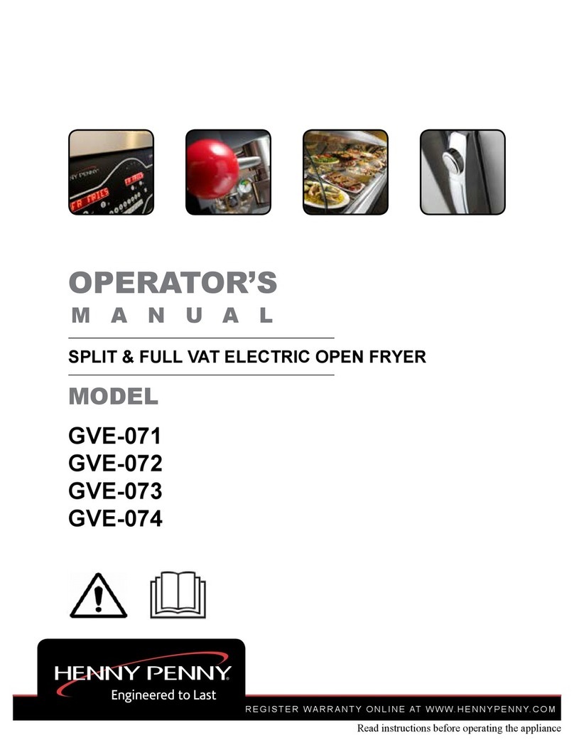 Henny Penny GVE-071 Operator's manual