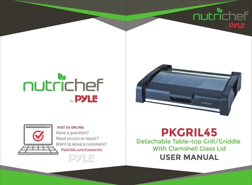 Pyle Nutrichef PKGRIL45 user manual