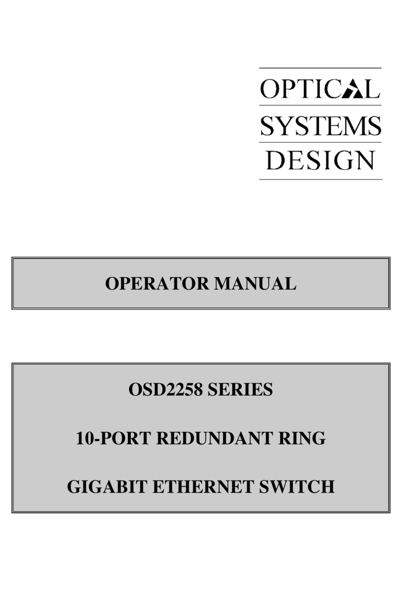 Optical Systems Design OSD2258 User manual