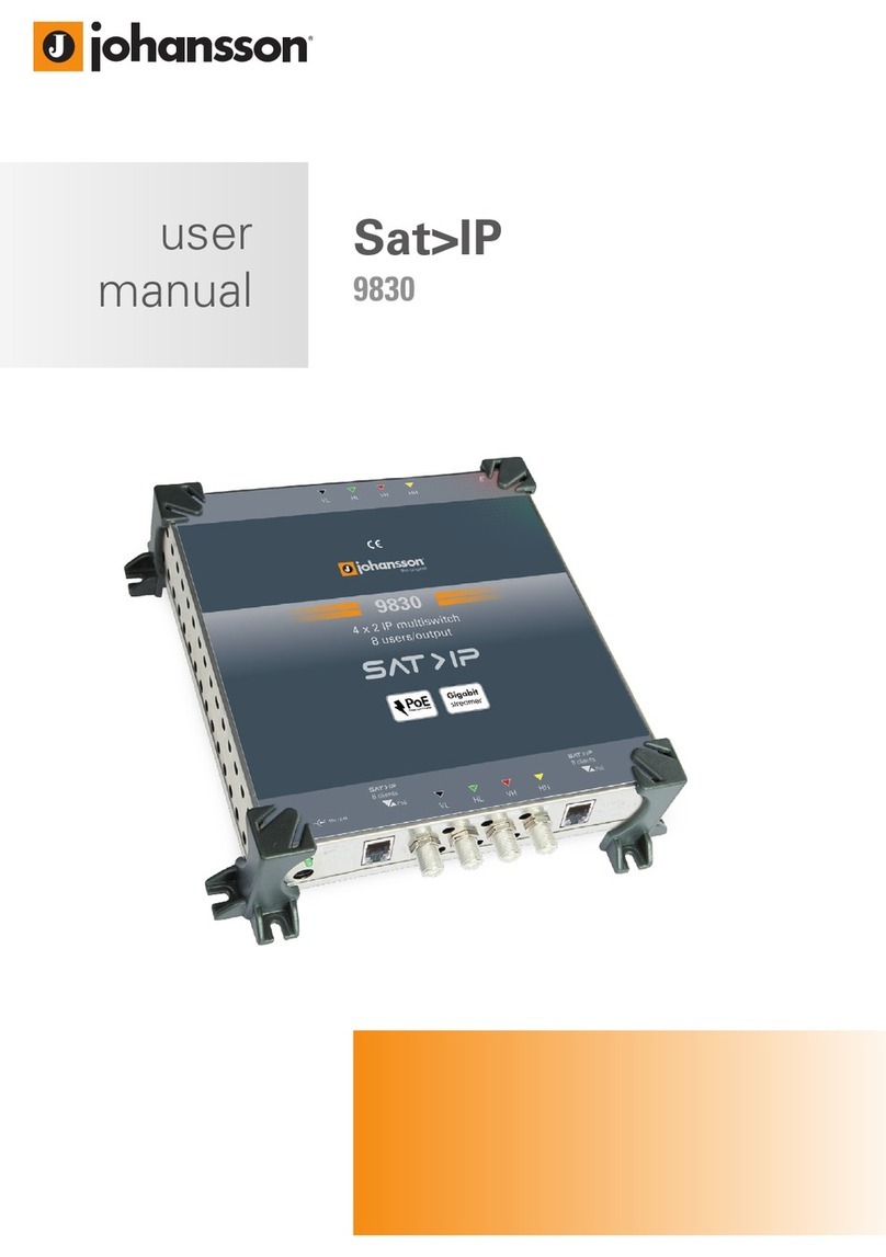 Johansson Sat-IP 9830 user manual