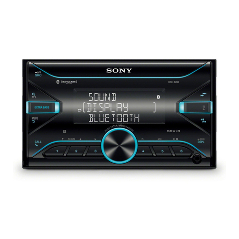 Sony DSX-B700 operating instructions