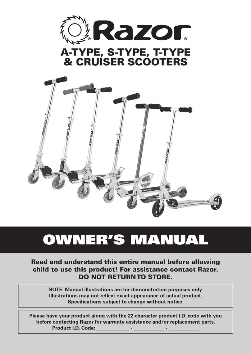 Razor Cruiser User manual Razor Cruiser User manual