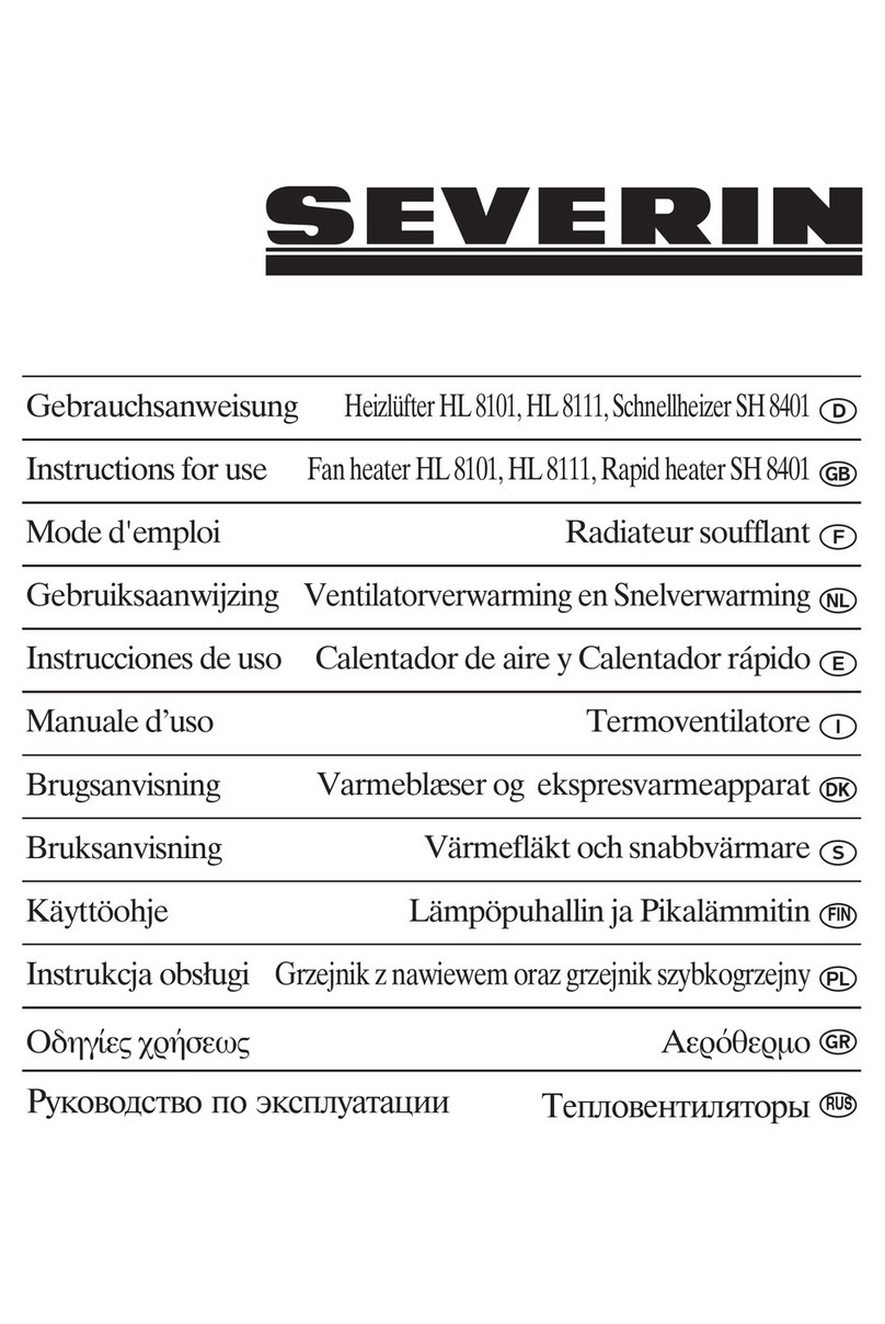 SEVERIN HL 8101 User manual