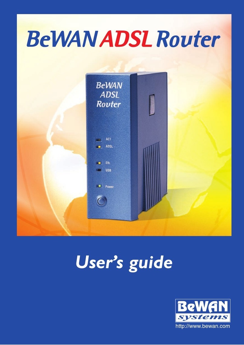 BeWAN ADSL Router user guide