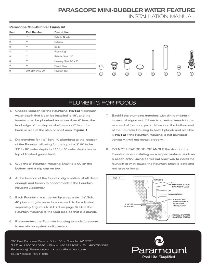 Paramount Fitness PARASCOPE MINI-BUBBLER User manual