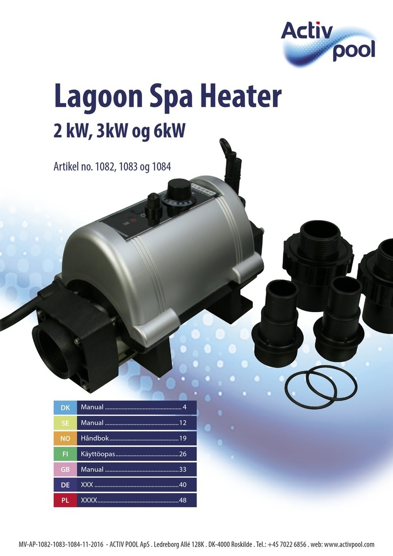 Activ pool Lagoon Series manual