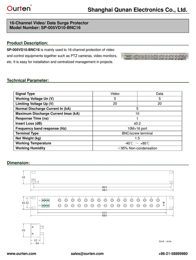 Ourten SP-005VD10-BNC16 quick guide