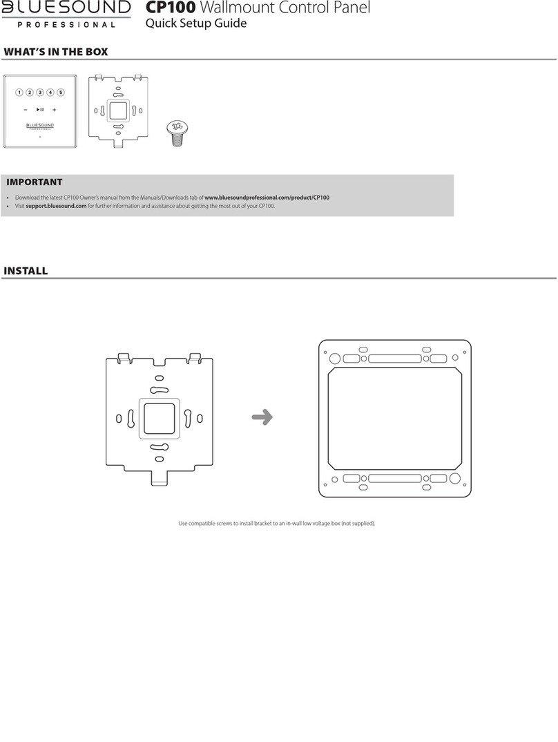 Bluesound CP100 Quick setup guide