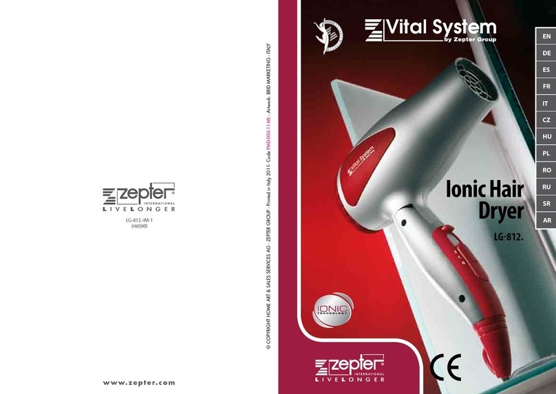Zepter Vital System LG-812 User manual