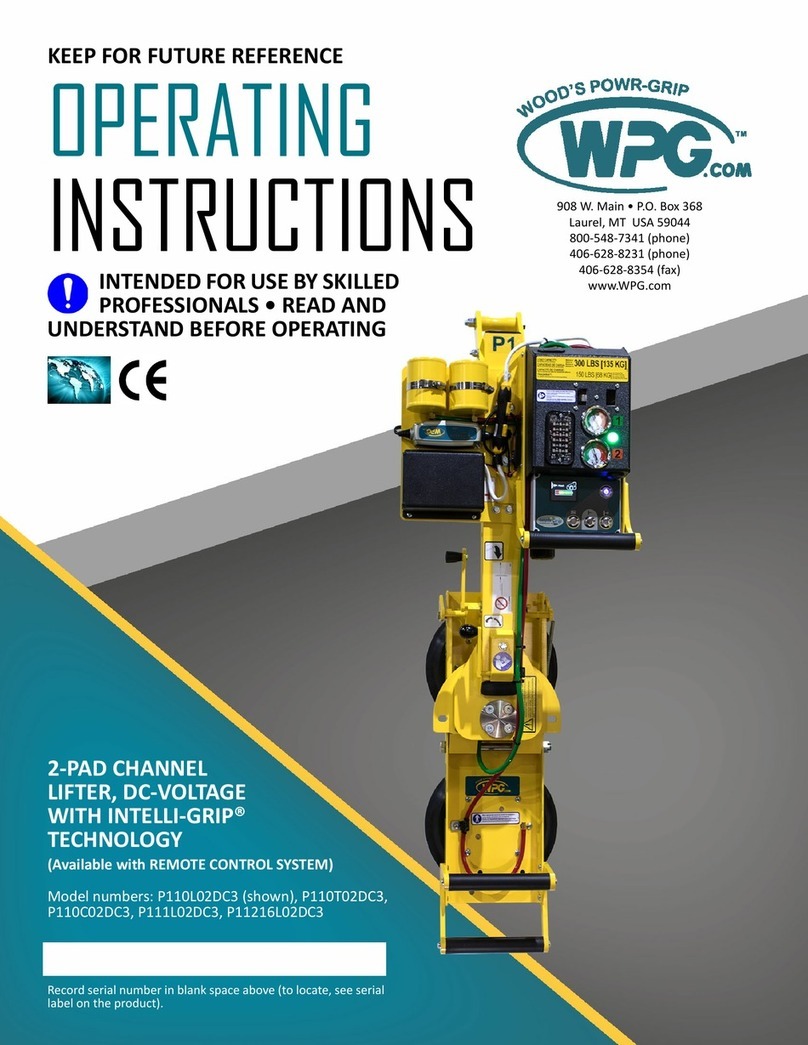 WOOD'S POWR-GRIP P110L02DC3 operating instructions