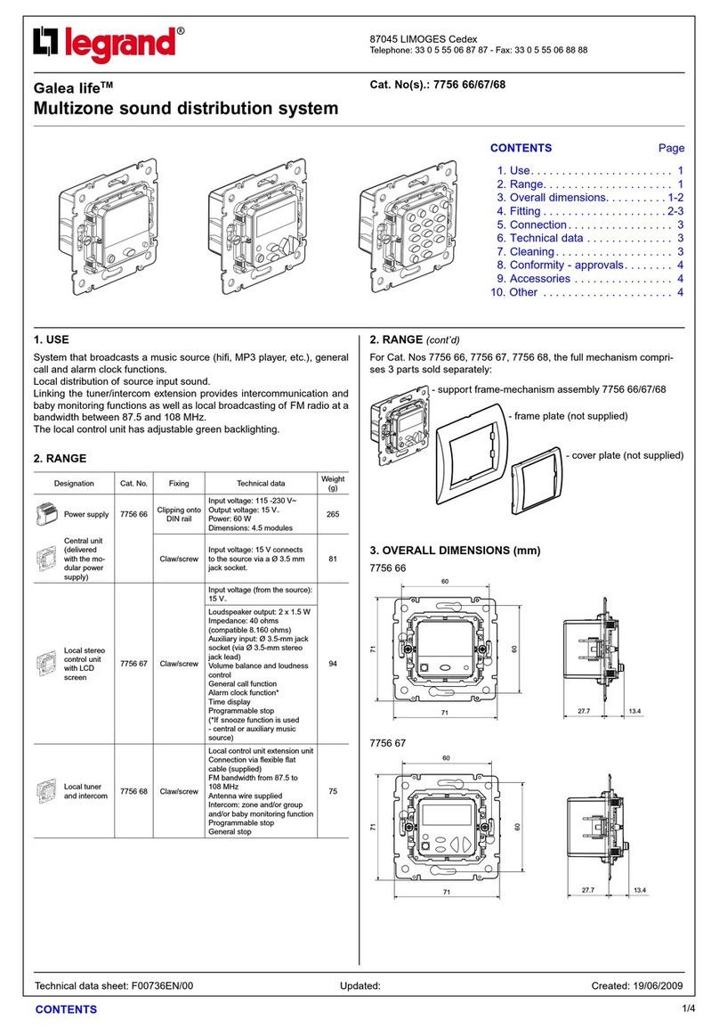 LEGRAND Galea life quick start guide