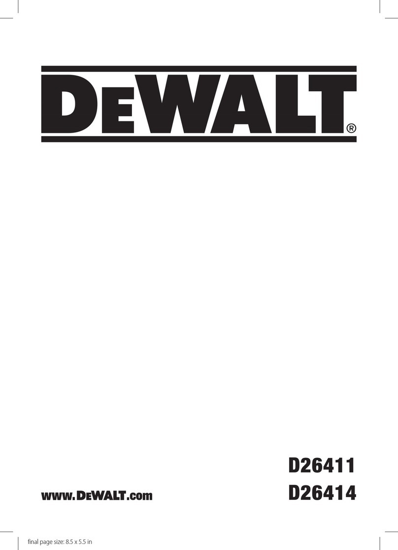 DeWalt D26411 User manual