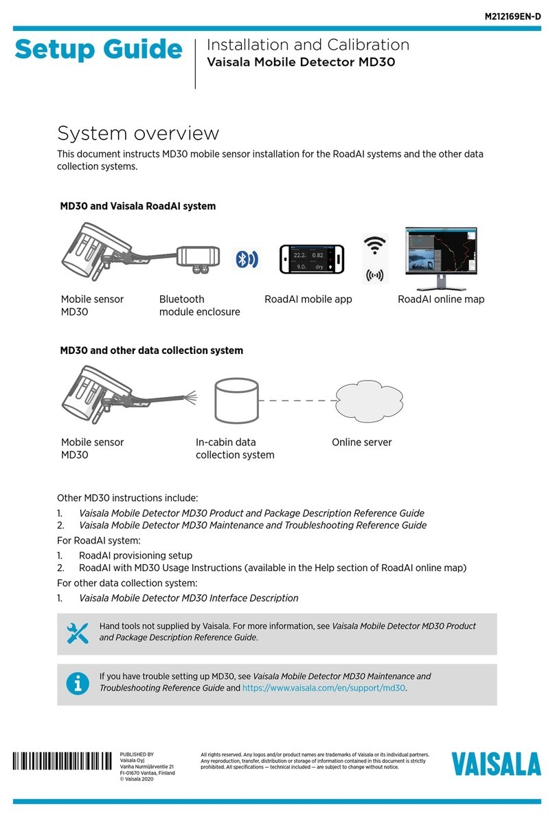 Vaisala MD30 Setup guide Vaisala MD30 Setup guide