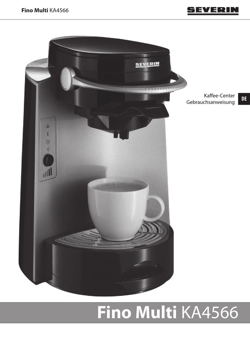 SEVERIN KA 4566 - CAFETIERE FINO MULTI User manual