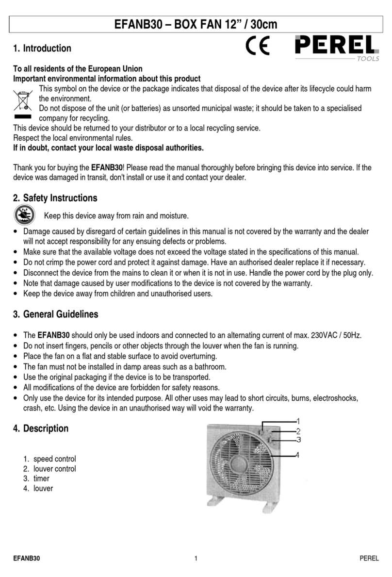 Perel EFANB30 User manual
