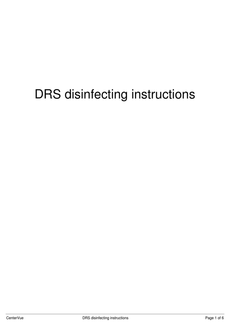 CenterVue drs Disinfecting Instructions CenterVue drs Disinfecting Instructions