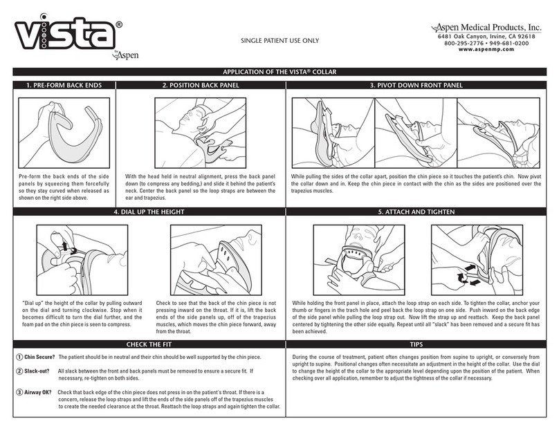 Aspen Medical Products Vista quick start guide