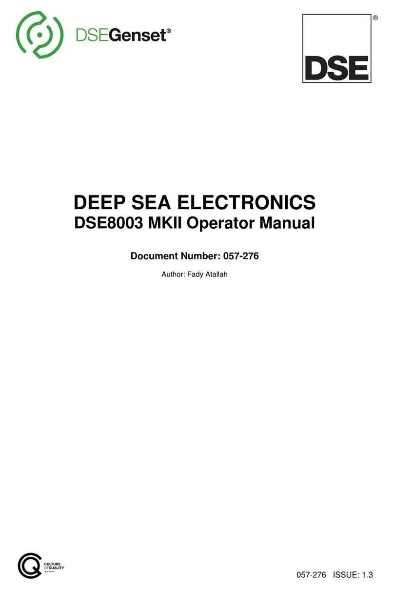 DSEGenset DSE8003 MKII User manual