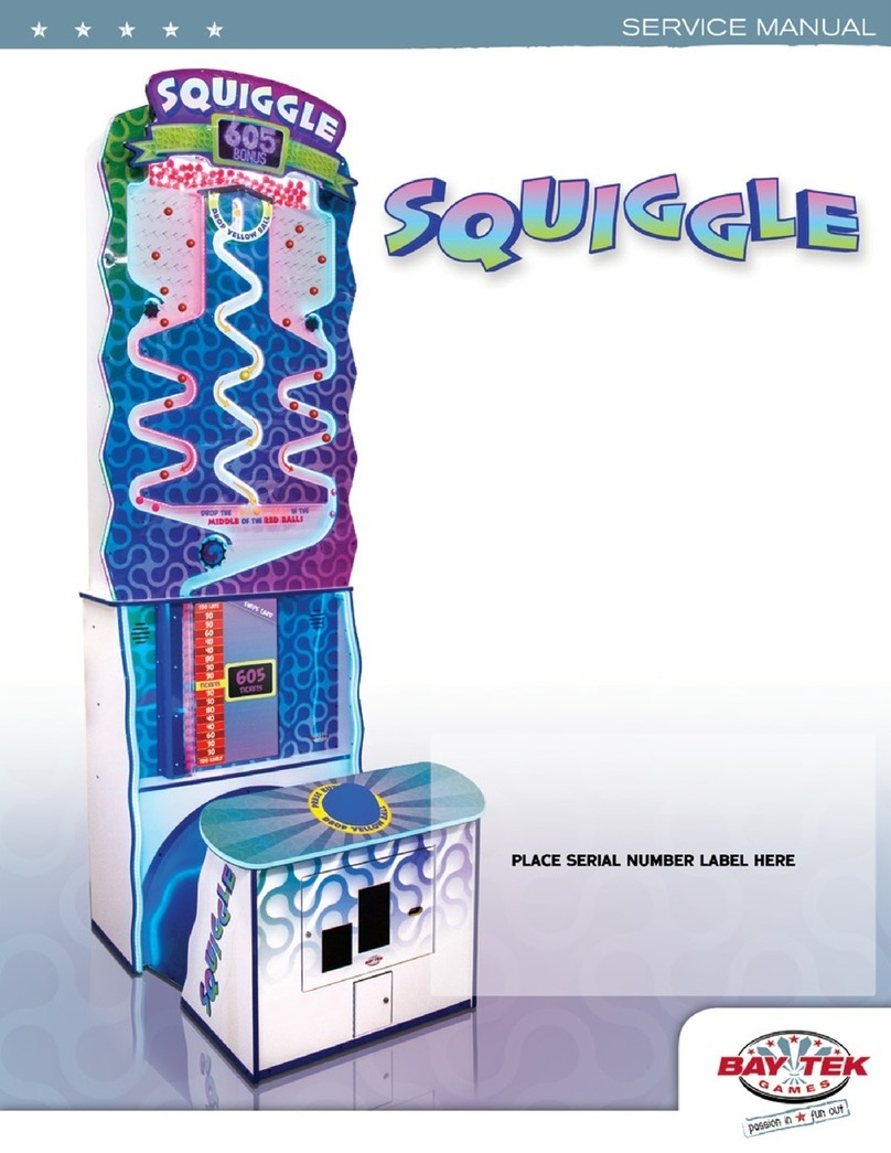 Bay Tek Games SQUIGGLE User manual Bay Tek Games SQUIGGLE User manual