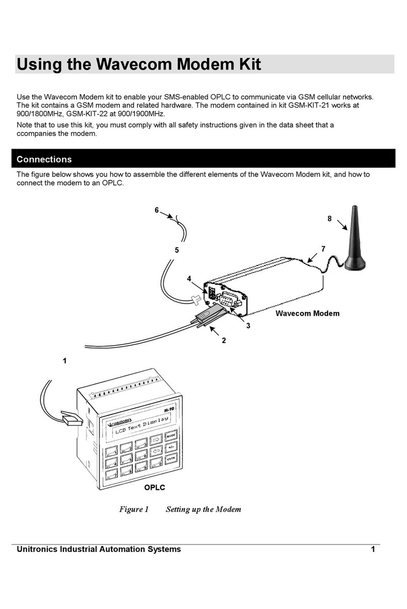 Unitronics Wavecom User manual