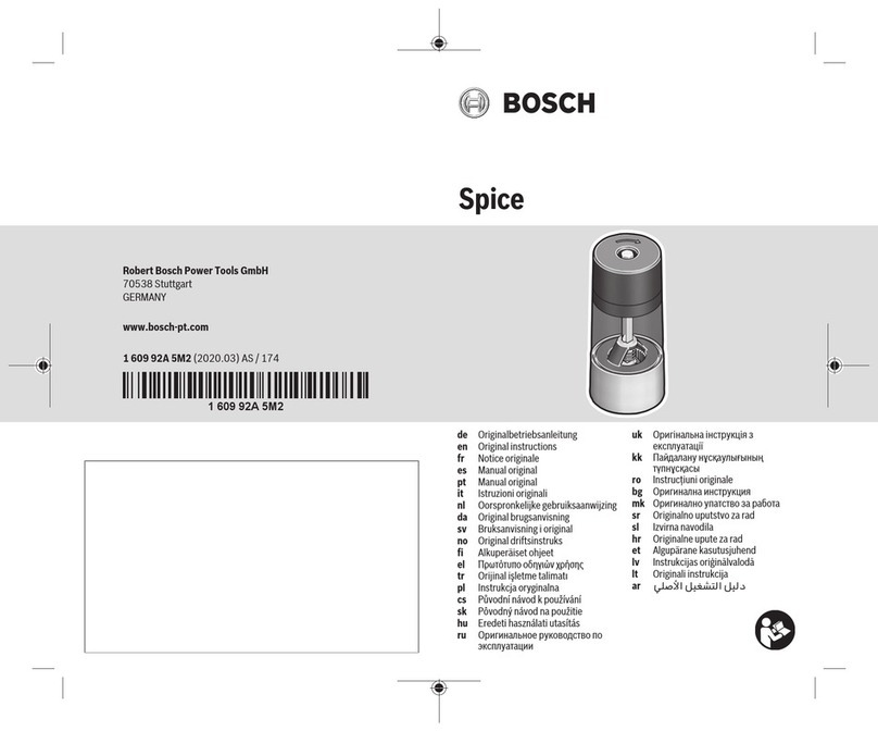 Bosch Spice User manual