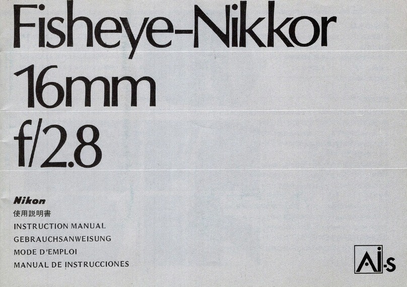 Nikon Lenses AF Fisheye-Nikkor 16mm f/2.8 instruction manual