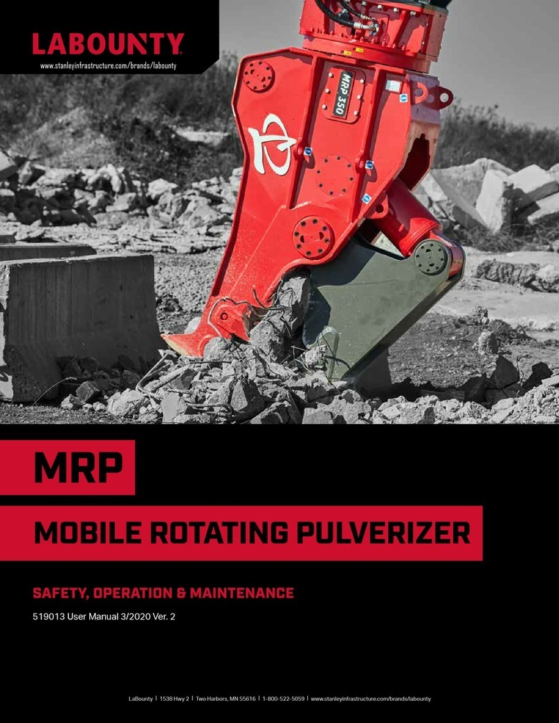 Stanley LaBounty MRP Safety, operation & maintenance instructions