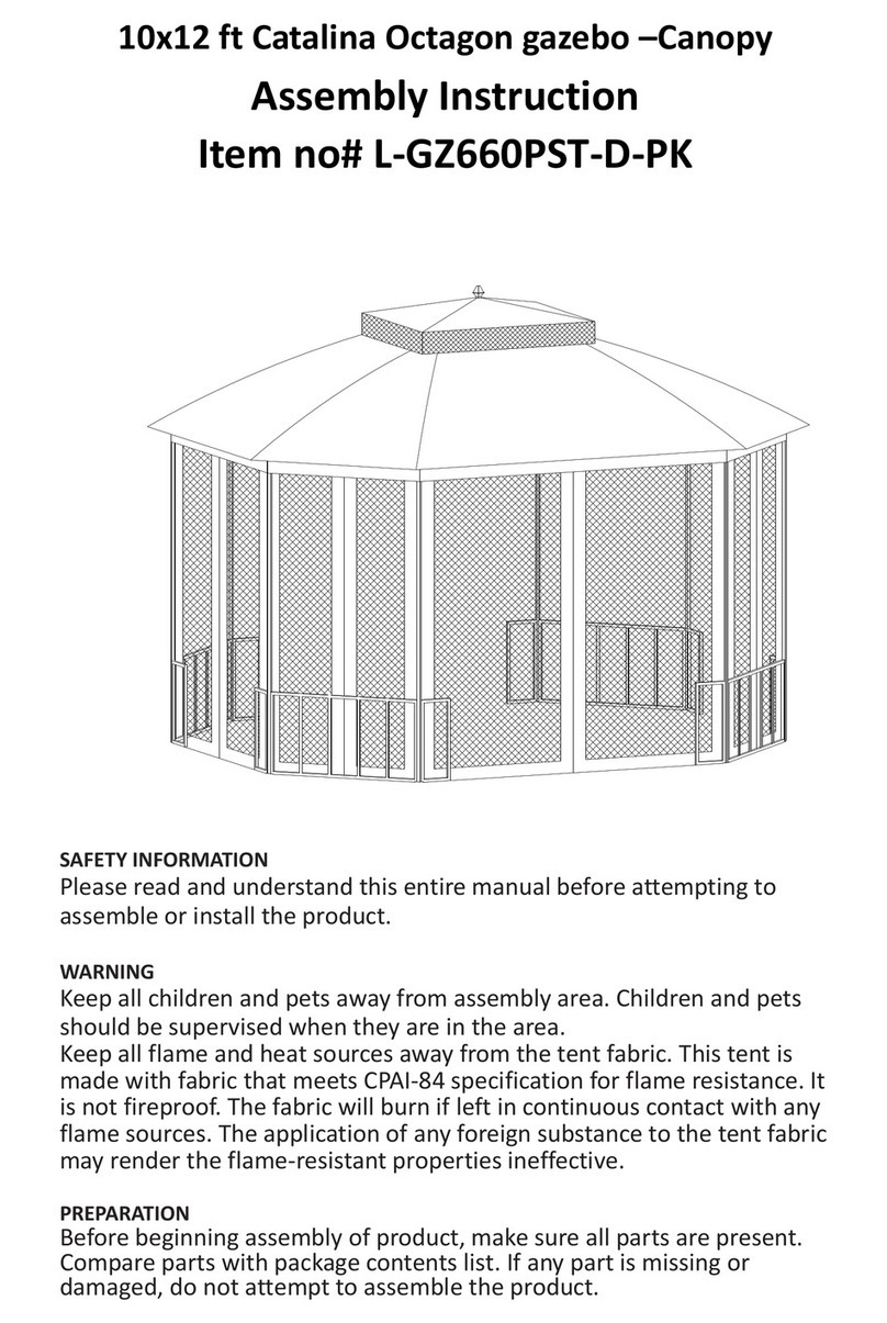 Sunjoy Catalina L-GZ660PST-D-PK User manual